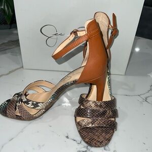 Jessica Simpson Snakeskin Faux Heels Size 7